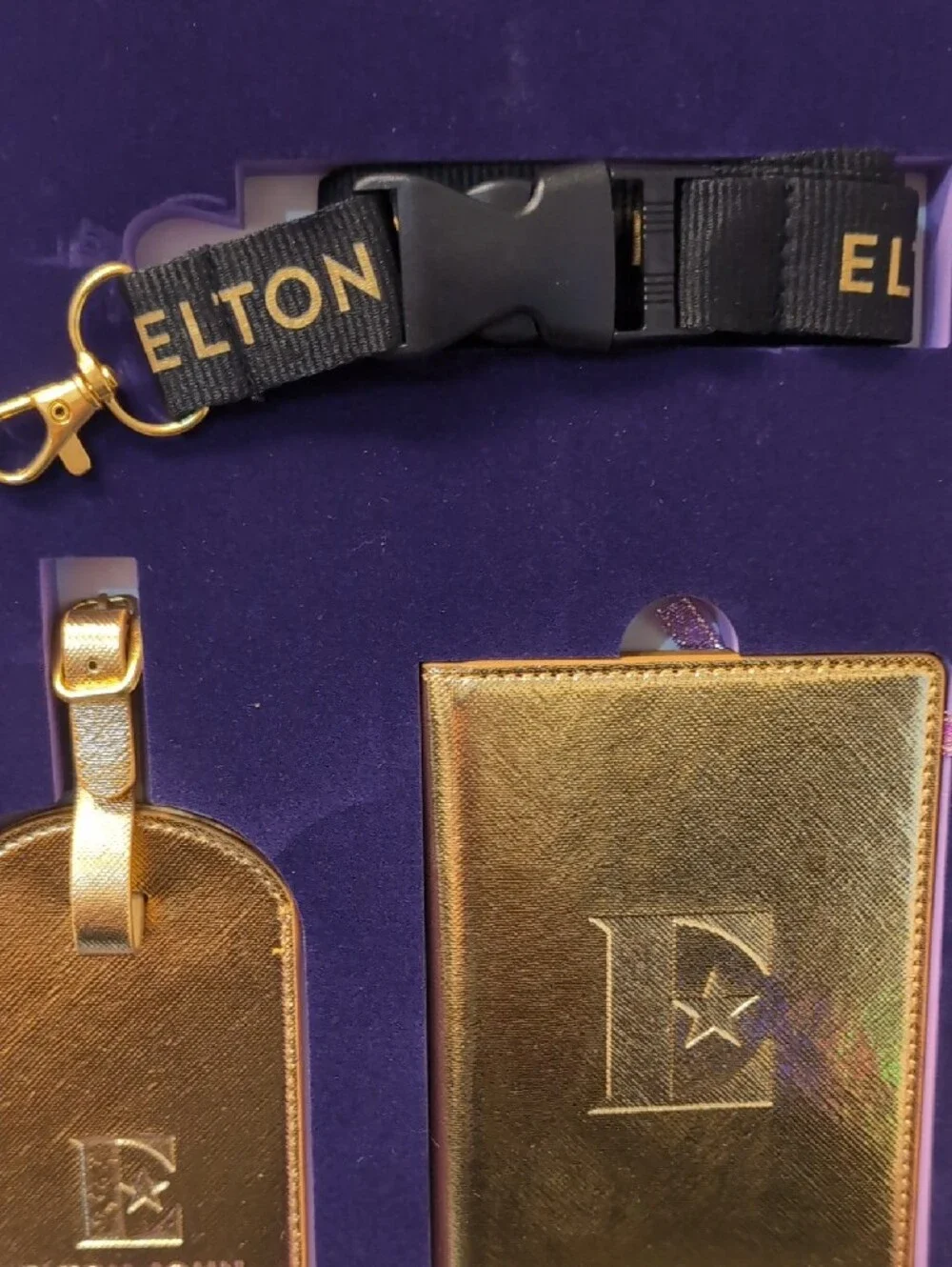Elton John White Decorative Box with Gold Star Emblem